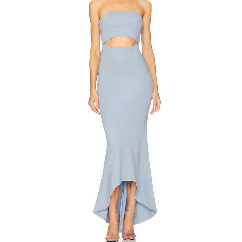 NBD Blue High Low Dress